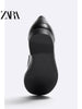 Importé - ZARA NEW - Chaussure Homme Bateau Mocassin En Cuir - Noir