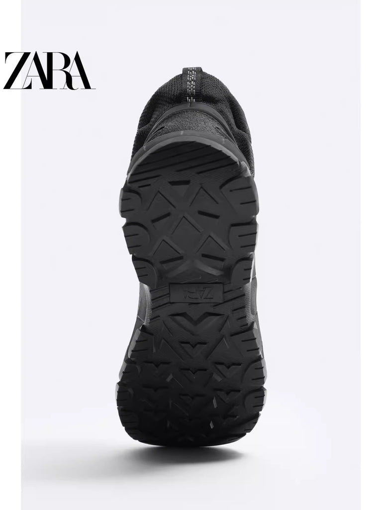 Importé - ZARA NEW - Chaussure Homme Montantes Chelsea Boots A Lacets - Noir