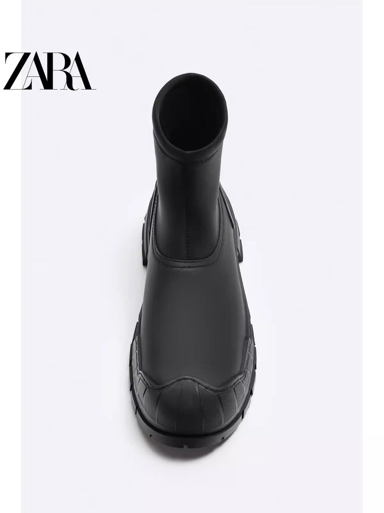Importé - ZARA NEW - Chaussure Homme Montantes Chelsea Bottes - Noir