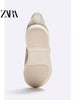 Importé - ZARA NEW - Chaussure Homme Sport Montantes Rétro en Cuir Daim - Beige