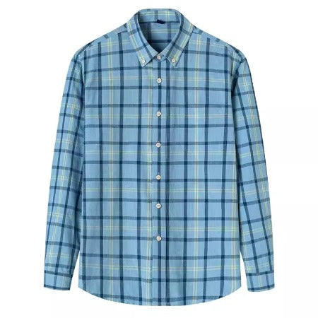 Importé - Chemise Homme en Coton Lin Manches Longues