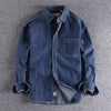 Importé - Chemise Homme Jean Denim Manches Longues