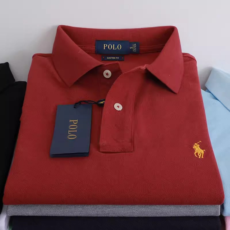 Importé - T-Shirt Polo Coton Homme Manches Courtes