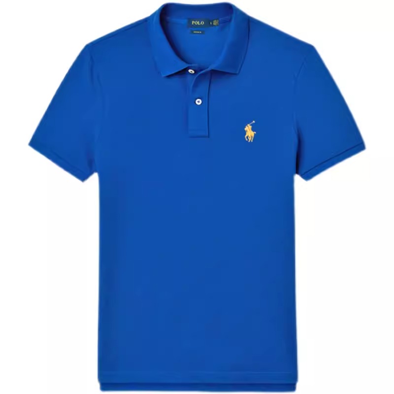 Importé - T-Shirt Polo Coton Homme Manches Courtes