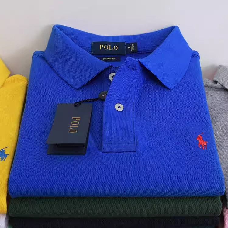 Importé - T-Shirt Polo Coton Homme Manches Courtes