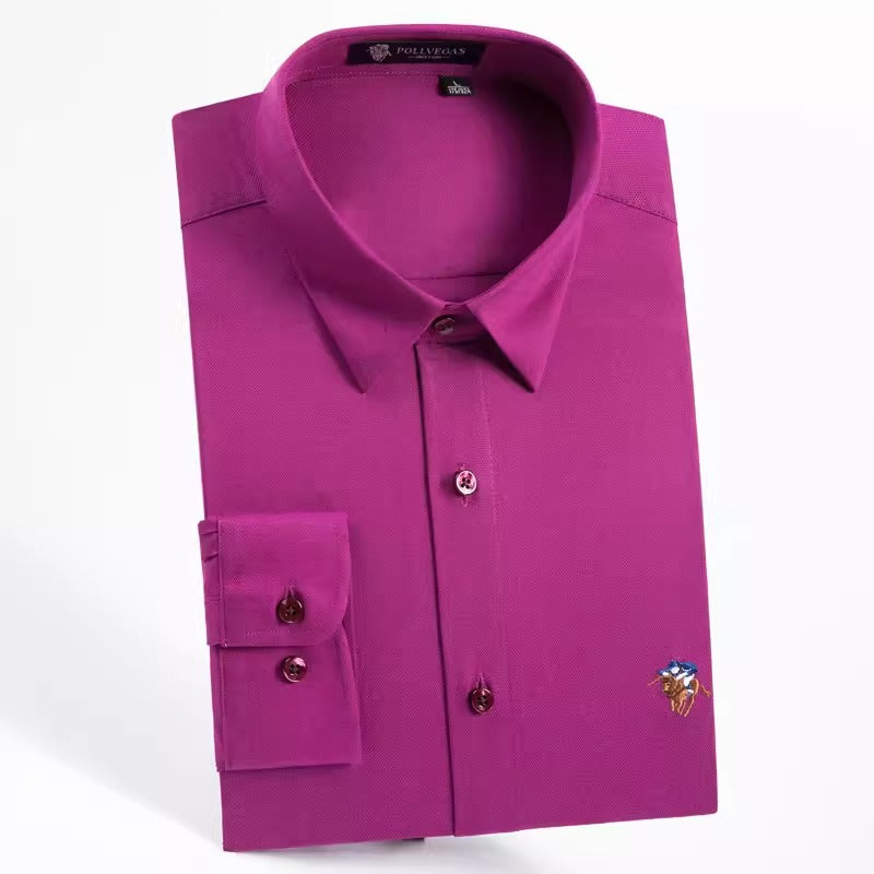 Importé - Chemise Homme Silm Décontractées Manches Longues