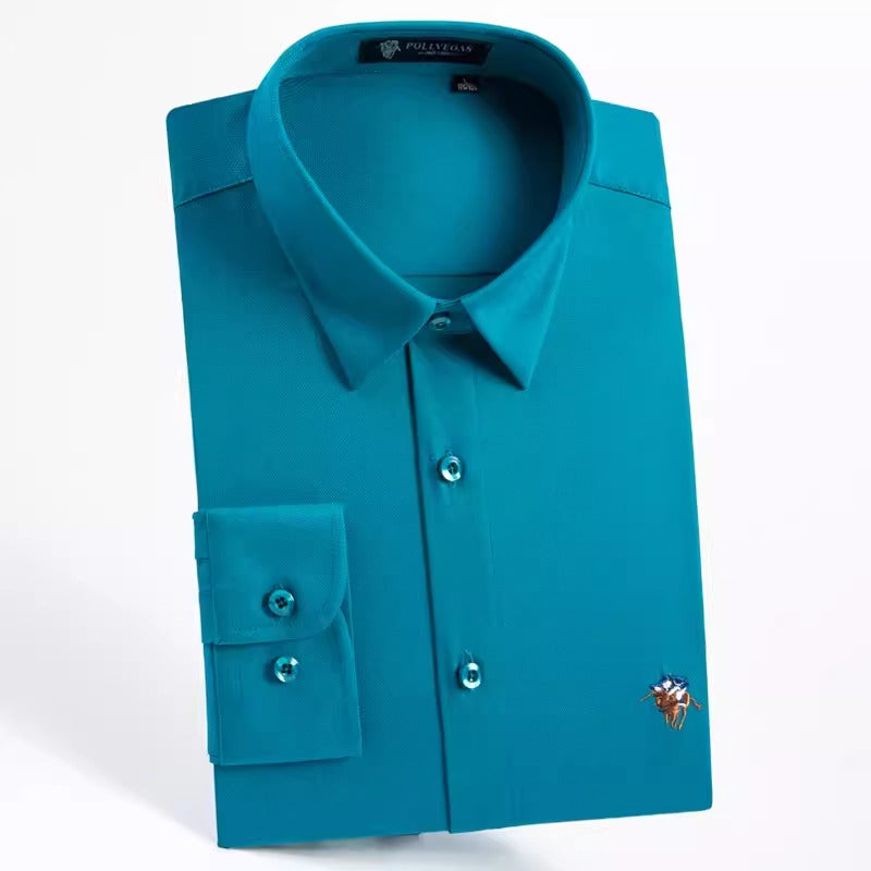 Importé - Chemise Homme Silm Décontractées Manches Longues