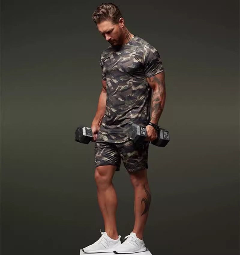 Importé - Short Sport Homme Camouflage Décontracté Style Basket-ball