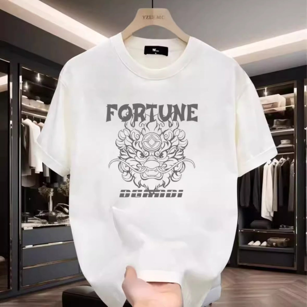 Importé - T-Shirt Coton Fortune Homme Manches Courtes