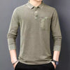 Importé - Polo T-Shirt Homme Manches Longues En Pur Coton