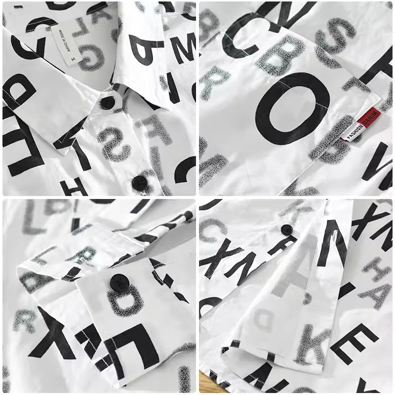 Importé - Chemise Coton Homme Manches Longues Tendance