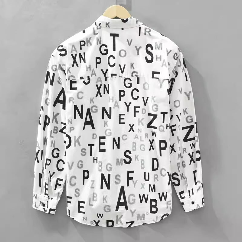 Importé - Chemise Coton Homme Manches Longues Tendance