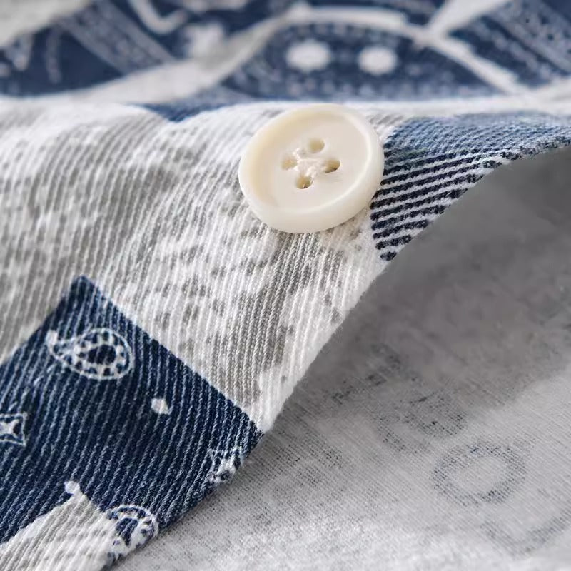 Importé - Chemise Pur Coton Homme Manche Longue Tendance