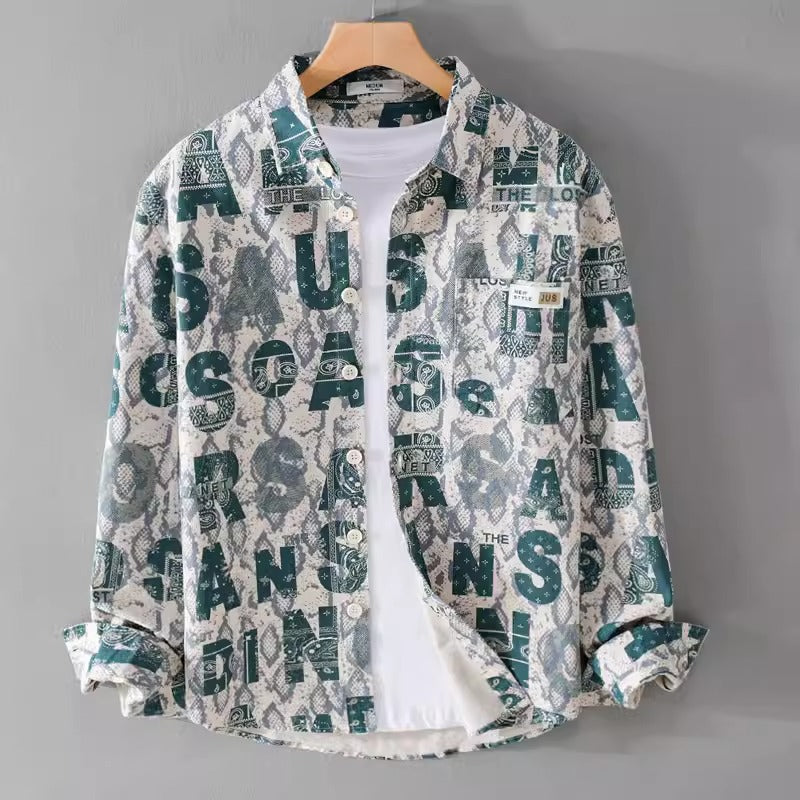 Importé - Chemise Pur Coton Homme Manche Longue Tendance