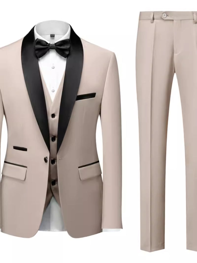 Importé - Ensemble Smoking Costume Slim Homme 3 Pièces
