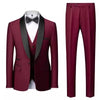 Importé - Ensemble Smoking Costume Slim Homme 3 Pièces