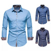 Importé - Chemise Homme Ample Tendance Manches Longues