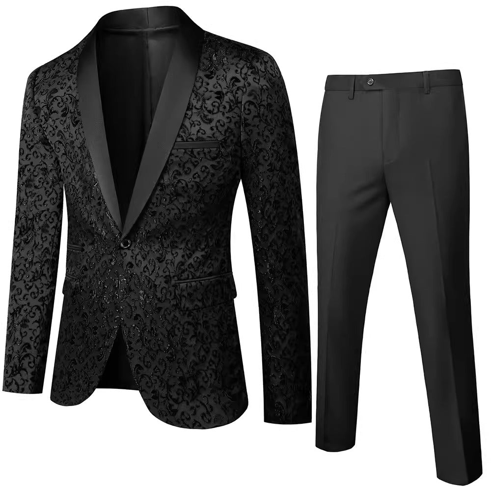 Importé - Ensemble Smoking Costume Slim Homme 2 Pièces