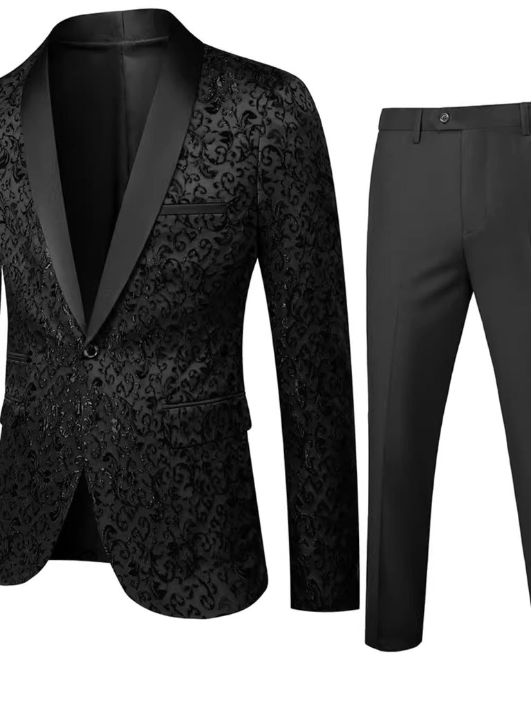 Importé - Ensemble Smoking Costume Slim Homme 2 Pièces