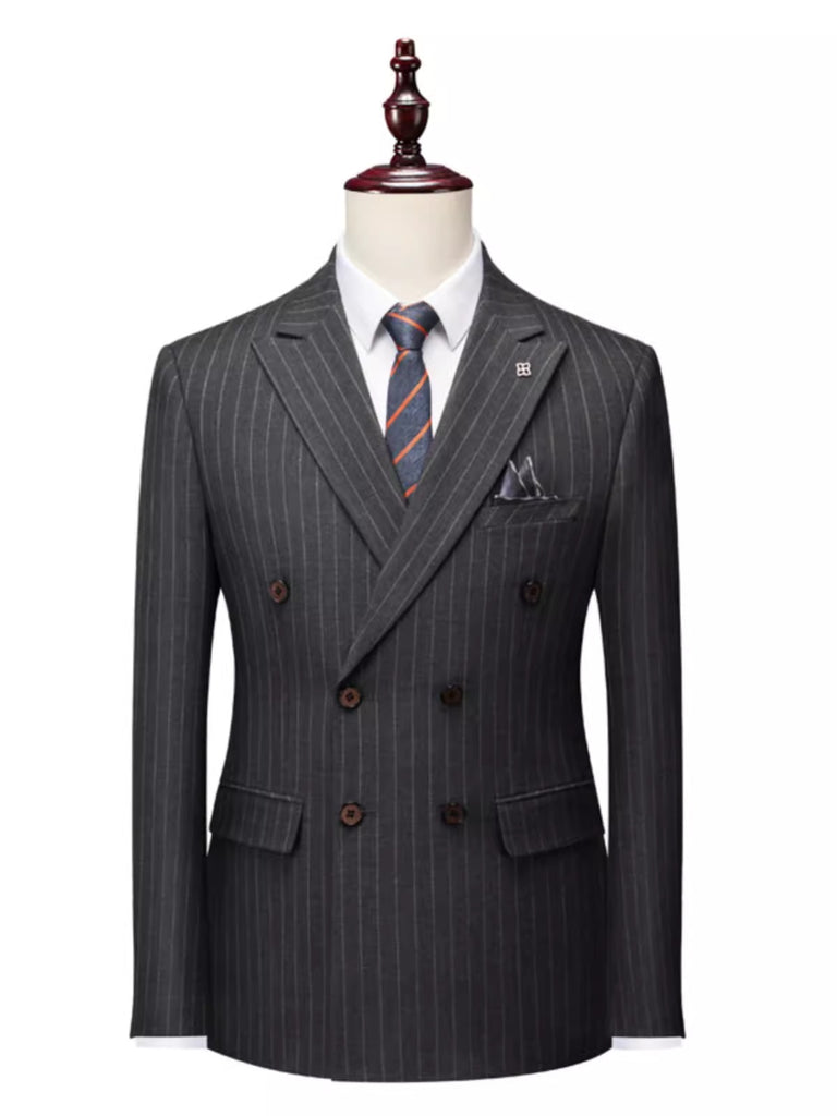 Importé - Ensemble Costume Croisé Homme Décontracté 2 Pièces