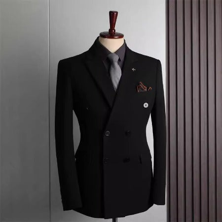 Importé - Ensemble Costume Croisé Homme Slim Fit 2 Pièces