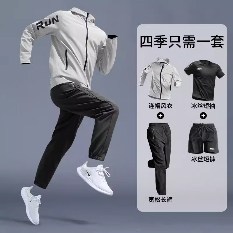 Importé - Ensemble Sport Homme Décontractés 4 pièces - fitness