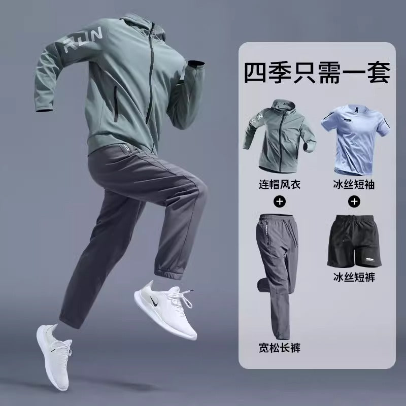 Importé - Ensemble Sport Homme Décontractés 4 pièces - fitness