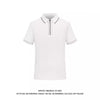 Importé -  T-Shirt Polo Homme Manches Courtes Avec Fermeture Eclair Tendance