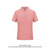 Importé -  T-Shirt Polo Homme Manches Courtes Avec Fermeture Eclair Tendance