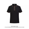 Importé -  T-Shirt Polo Homme Manches Courtes Avec Fermeture Eclair Tendance