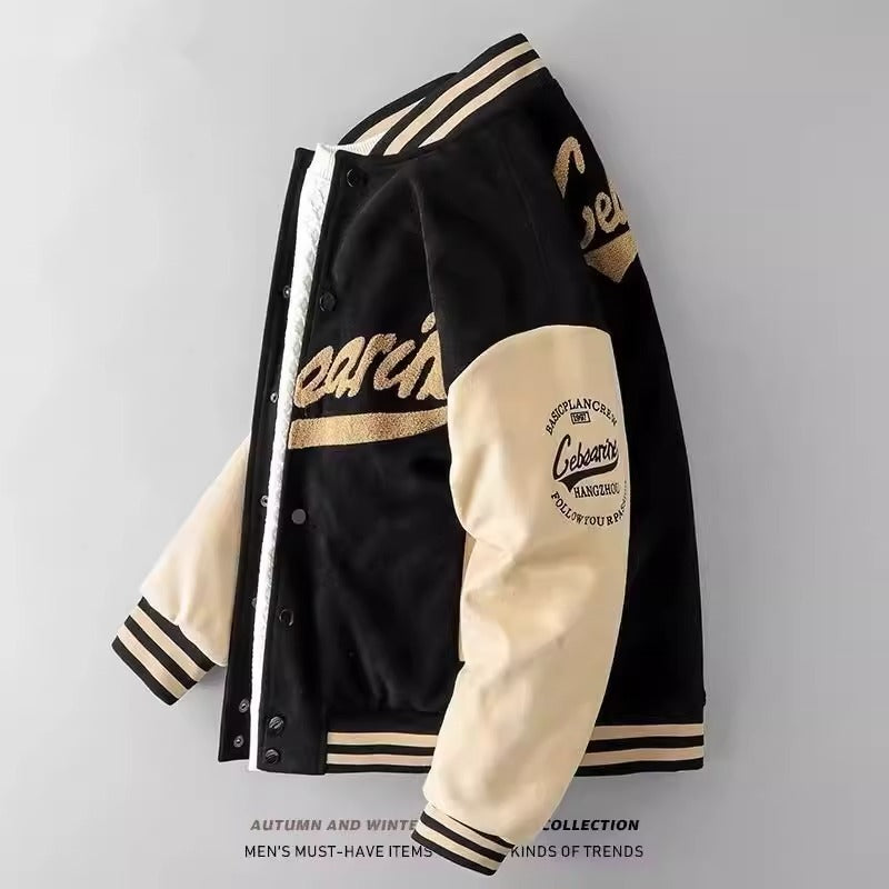 Importé - Cardigan Jacket Pull-Over Rétro Homme Col Montante