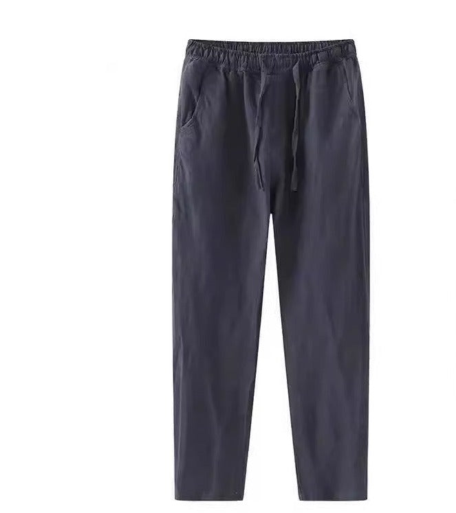Importé - Pantalon 100% en Lin Décontracté pour Homme