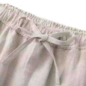 Importé - Pantalon 100% en Lin Décontracté pour Homme