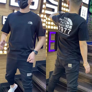 Importé - T-Shirt Homme Col Rond A Manches Courtes Tendance Coton Pur