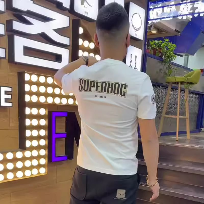 Importé - T-Shirt Coton Homme Col Rond Manche Courte