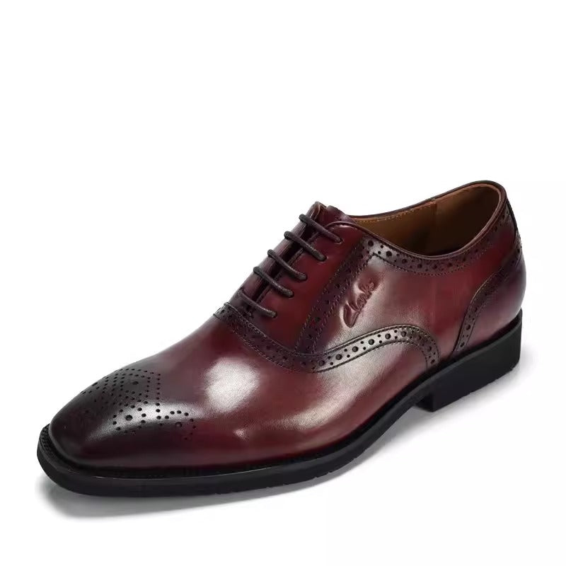 Importé - CLARKS - Chaussure Wing Derbys Décontracté En Cuir A Lacets