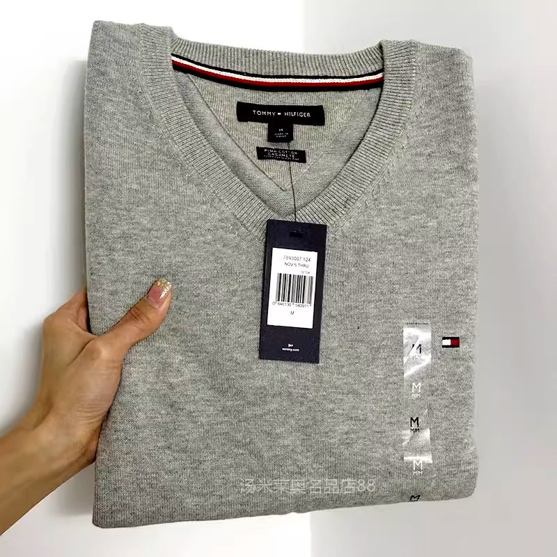 Importé - Polo TOMMY Original 100% Coton Manches Longues