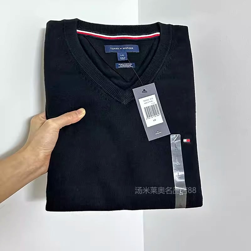 Importé - Polo TOMMY Original 100% Coton Manches Longues