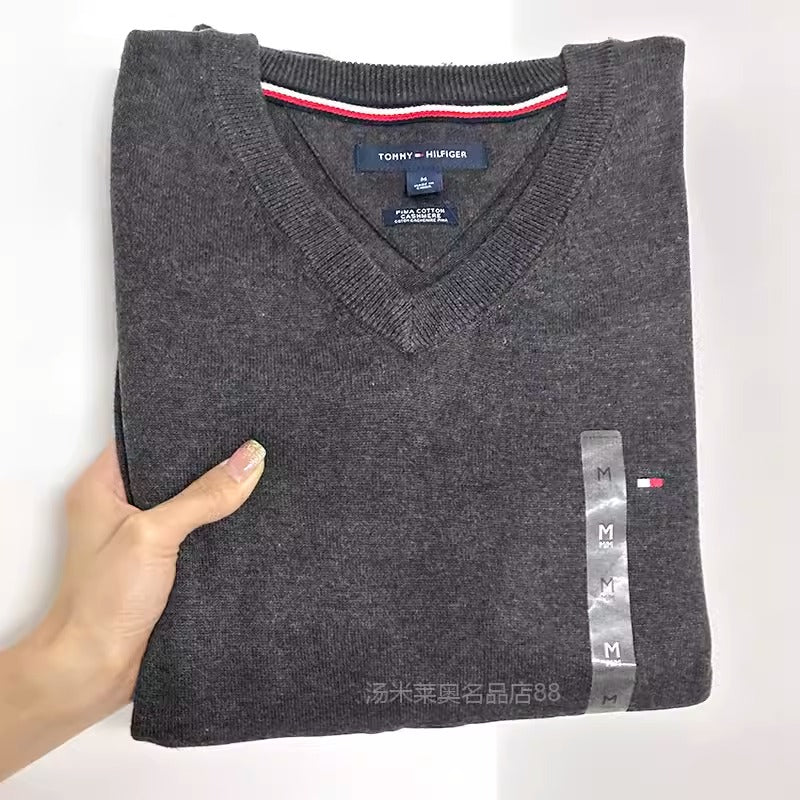 Importé - Polo TOMMY Original 100% Coton Manches Longues