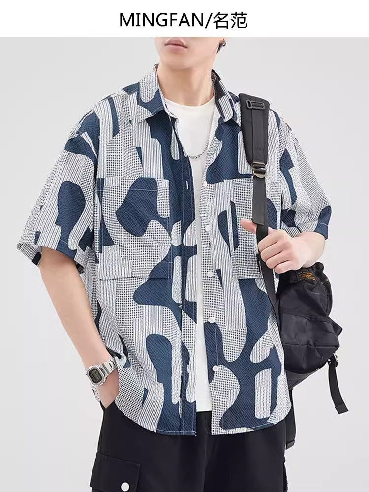 Importé - Chemise Homme Tendance courtes Style Hawaïen