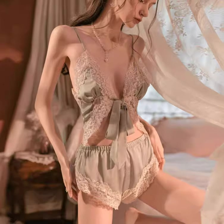 Importe - Ensemble Nuisette Femme 2 Pièces En Soie