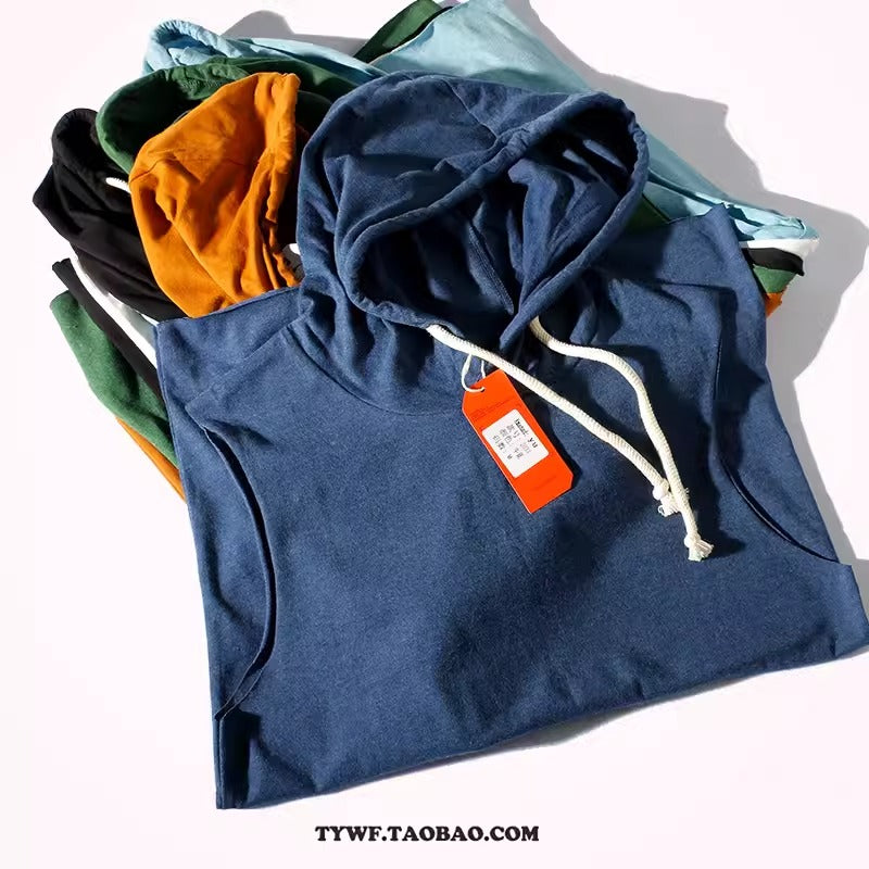 Importé - Gilet Pull Homme A capuche Sans Manche