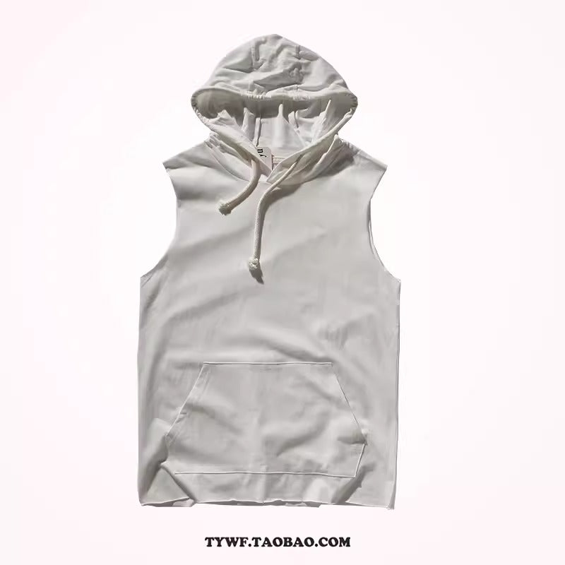 Importé - Gilet Pull Homme A capuche Sans Manche