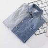 Importé - Chemise Homme Coton Jean Denim Manche Longue