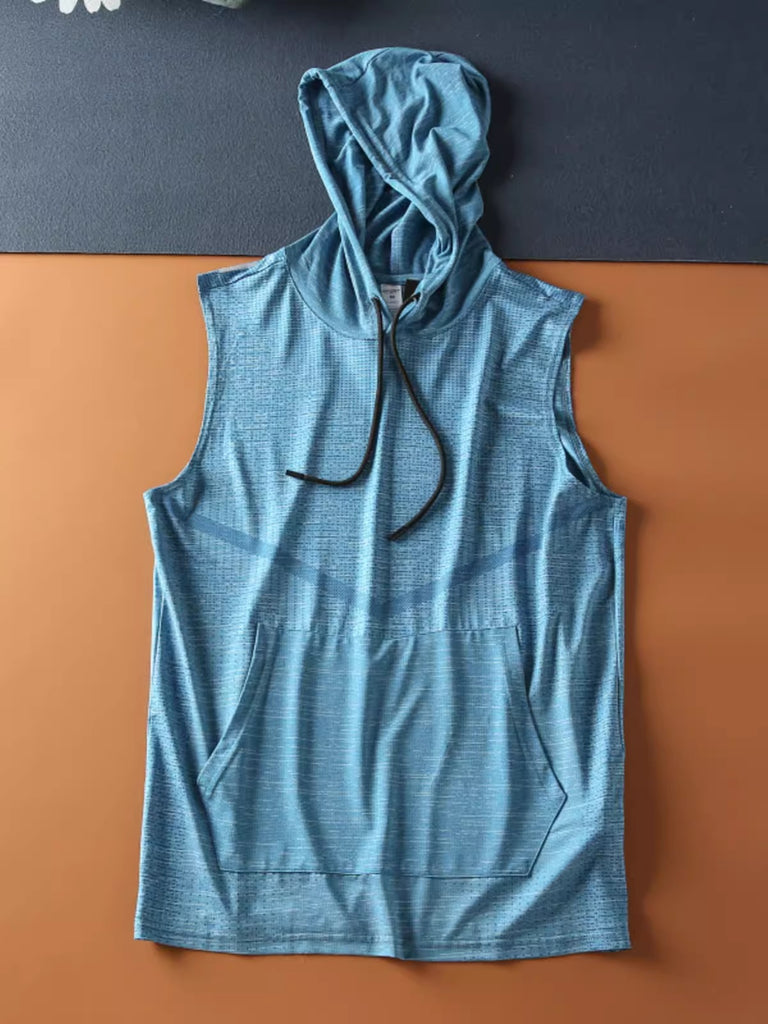 Importé - Gilet Pull Sports Homme A capuche Sans Manche