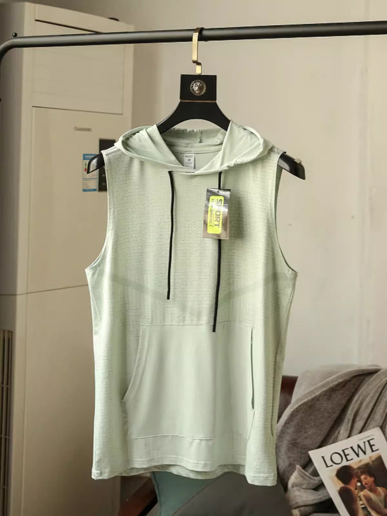 Importé - Gilet Pull Sports Homme A capuche Sans Manche