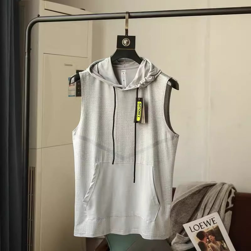 Importé - Gilet Pull Sports Homme A capuche Sans Manche