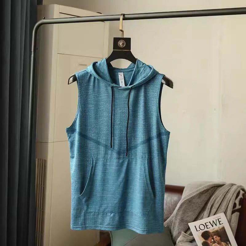 Importé - Gilet Pull Sports Homme A capuche Sans Manche