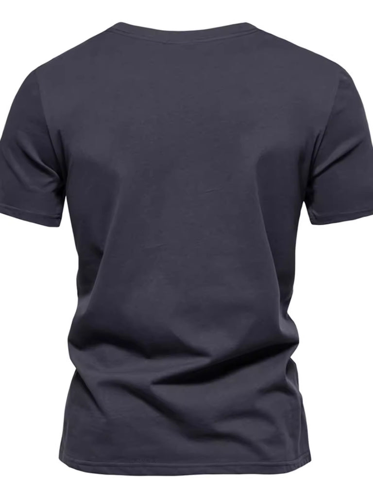 Importé - T-Shirt Homme Pur Coton Décontracté Manche Courte