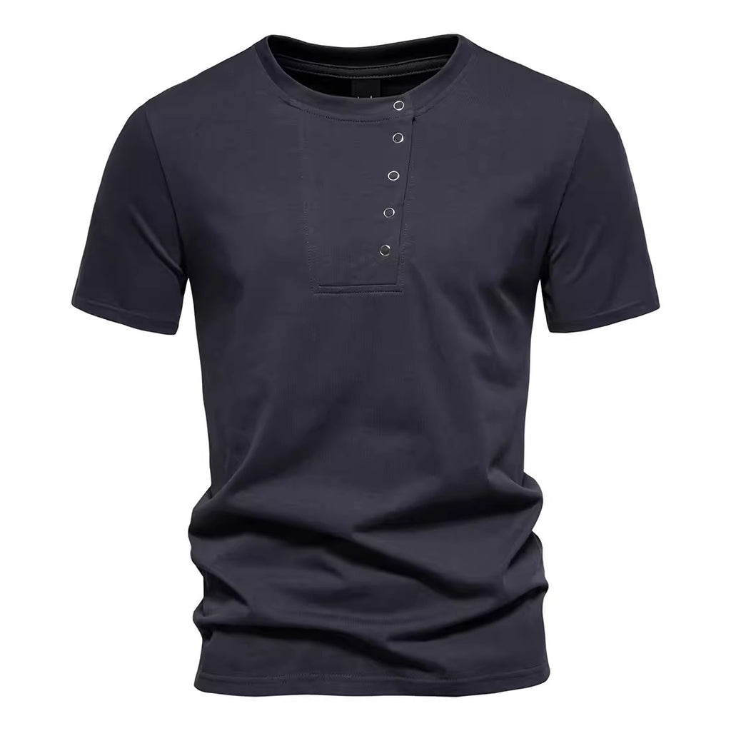 Importé - T-Shirt Homme Pur Coton Décontracté Manche Courte